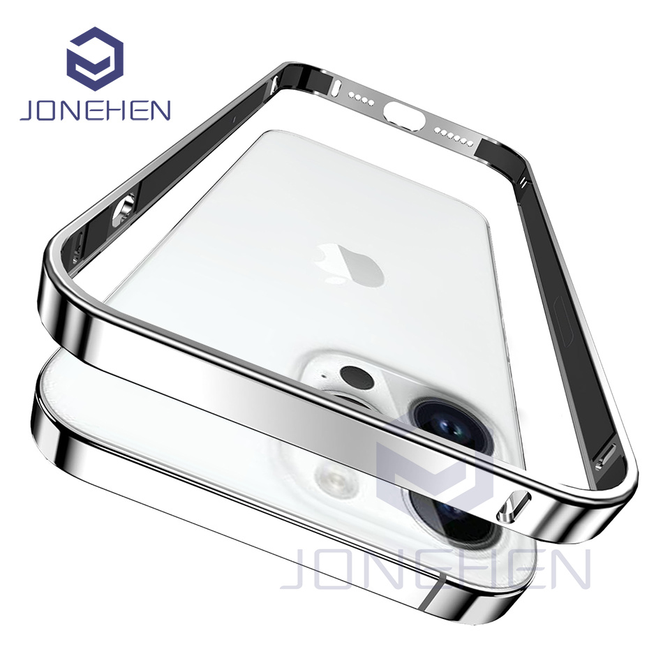 Metal Bumper Aluminum Frame Case - Leichtmetall-Bumper-Hülle für iPhone 12 13 14