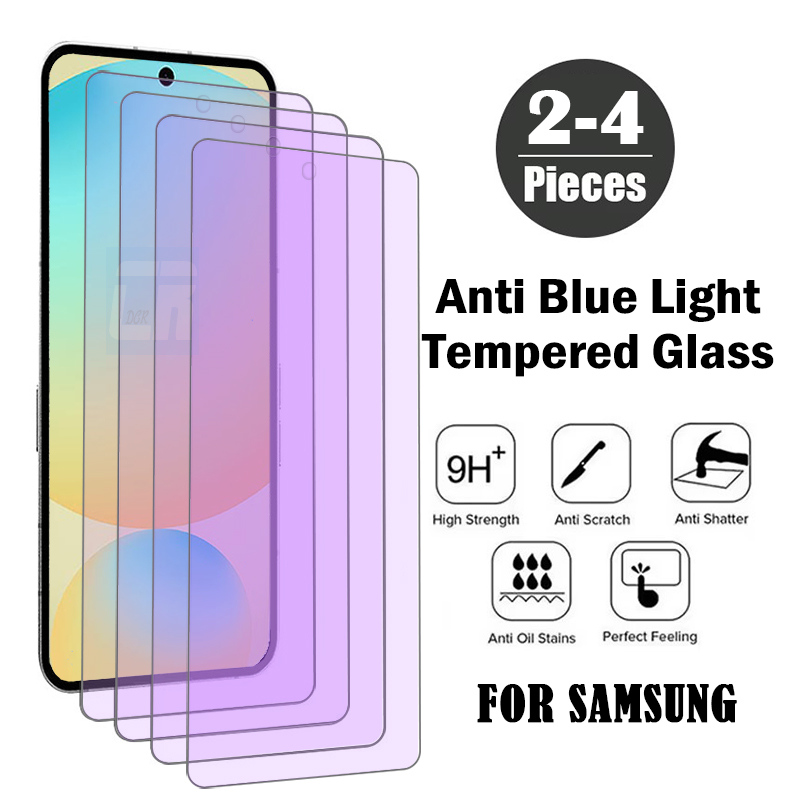 Matte Anti Glare Screen Protector - 2–4 Stück Anti-Blaulicht-Hartglas für Samsung Galaxy