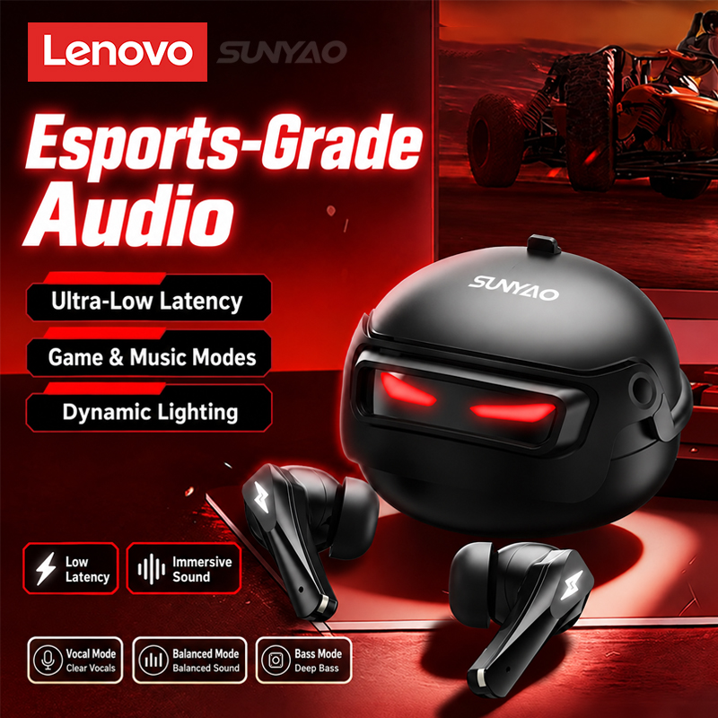 Earphones - Choice Lenovo GT101 Gaming-Headset, kabellose Bluetooth-6.0-Kopfhörer
