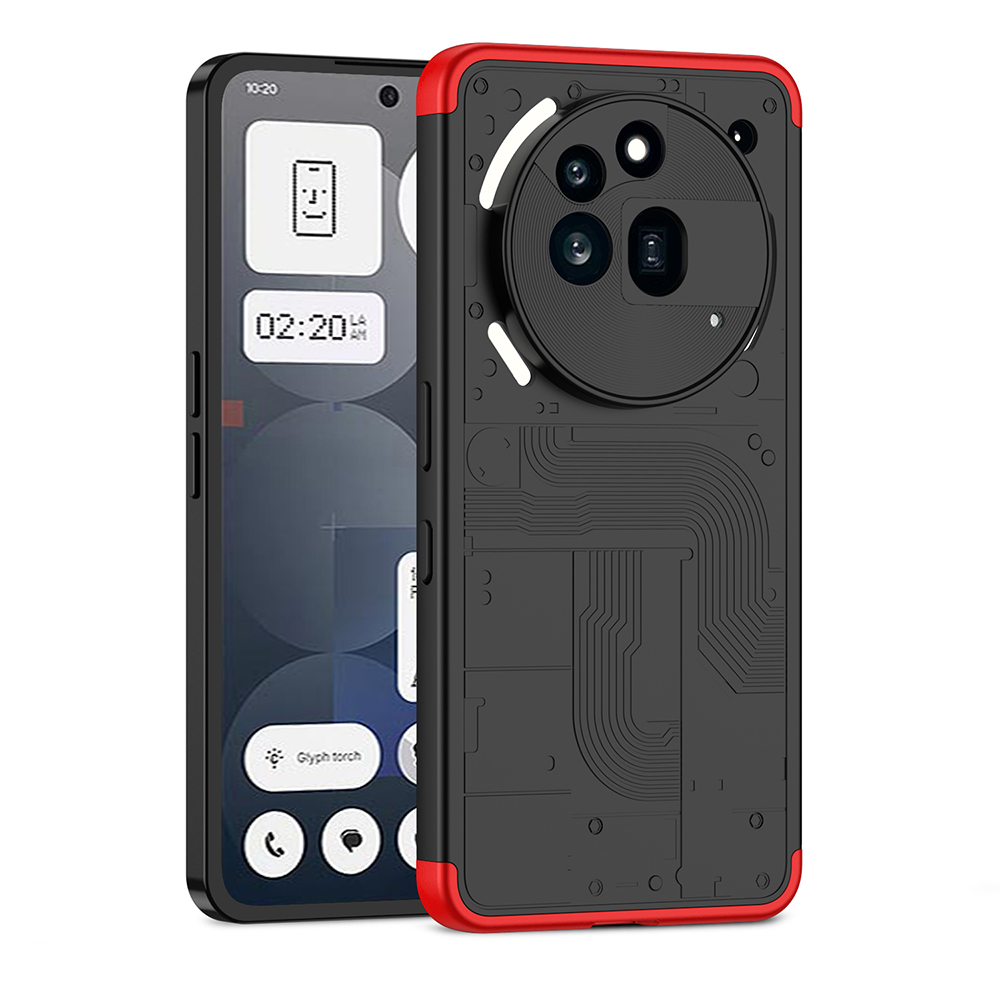 Heavy Duty 360 Full Body Protective Case - Matte Hart-PC-Hülle für Nothing Phone 3a