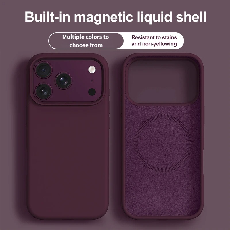 Liquid Silicone Magnetic Phone Case - ﻿Original Flüssigsilikon Magnetische Handyhülle für iPhone