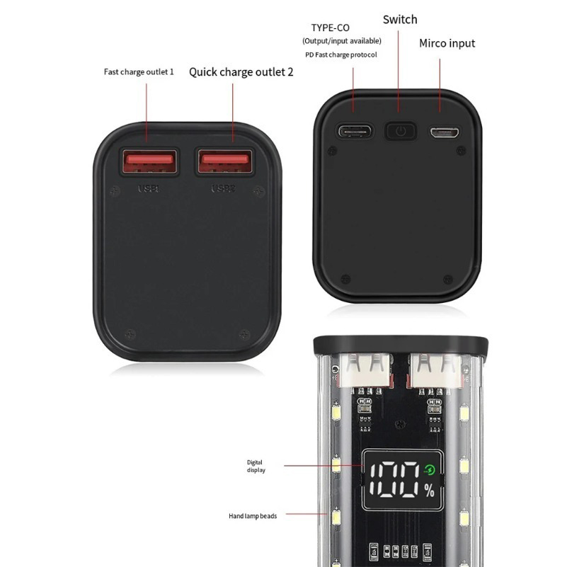 USB Typ C Anschluss Design 8X1 – Power Banks Bewertung und Preis