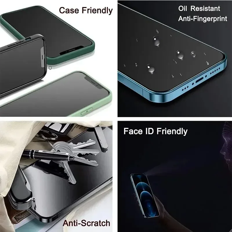 1-5PCS Anti-Spy Glas für iPhon – Matte Anti Glare Screen Protector Bewertung und Preis